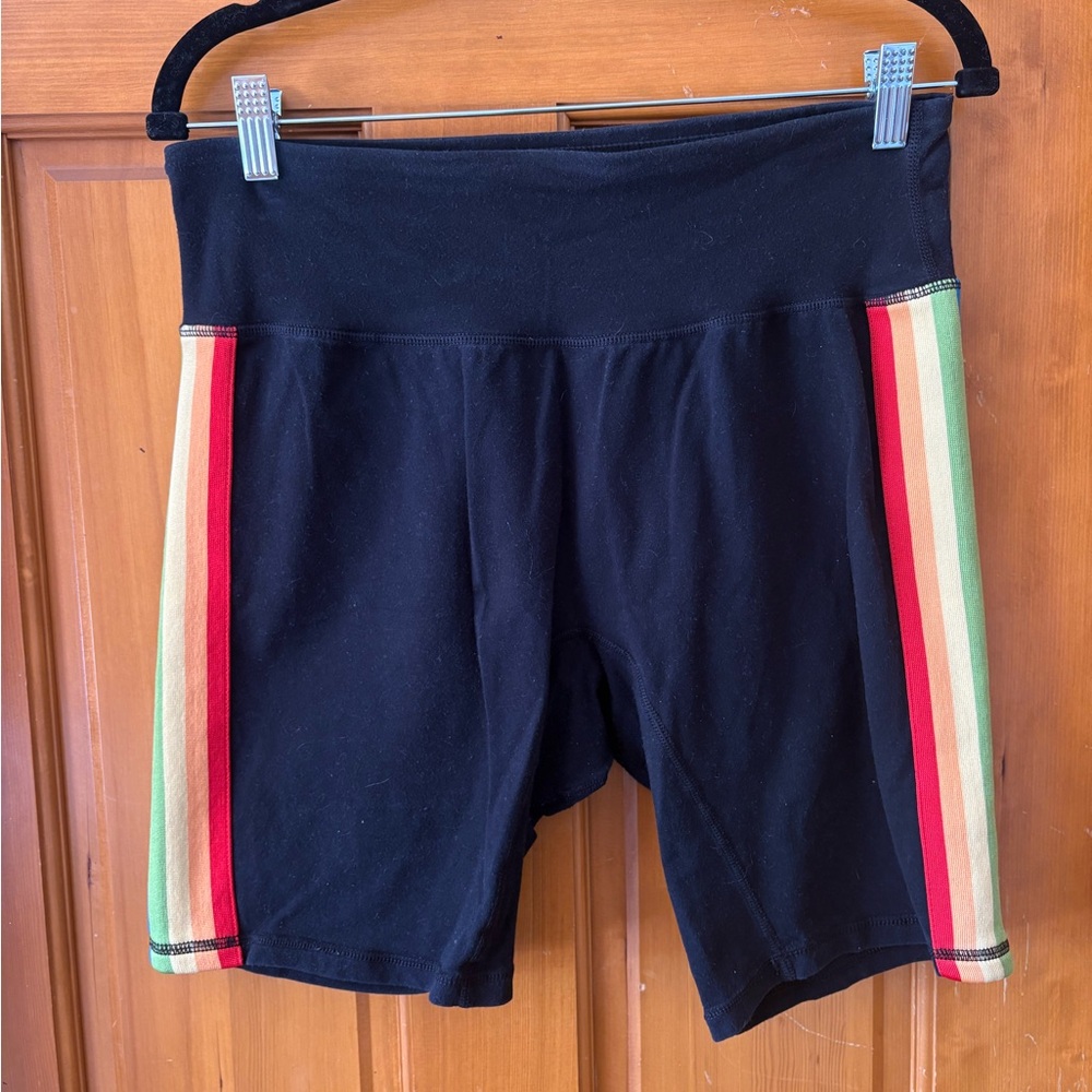 Target Black Biking Shorts With Rainbow Details